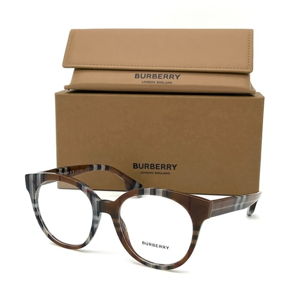 BURBERRY JACQUELINE BE2356 3967 Check Brown / Demo Lens 51 Eyeglasses - Picture 1 of 5